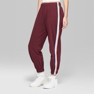Maroon Trendy Sweatpants/Joggers